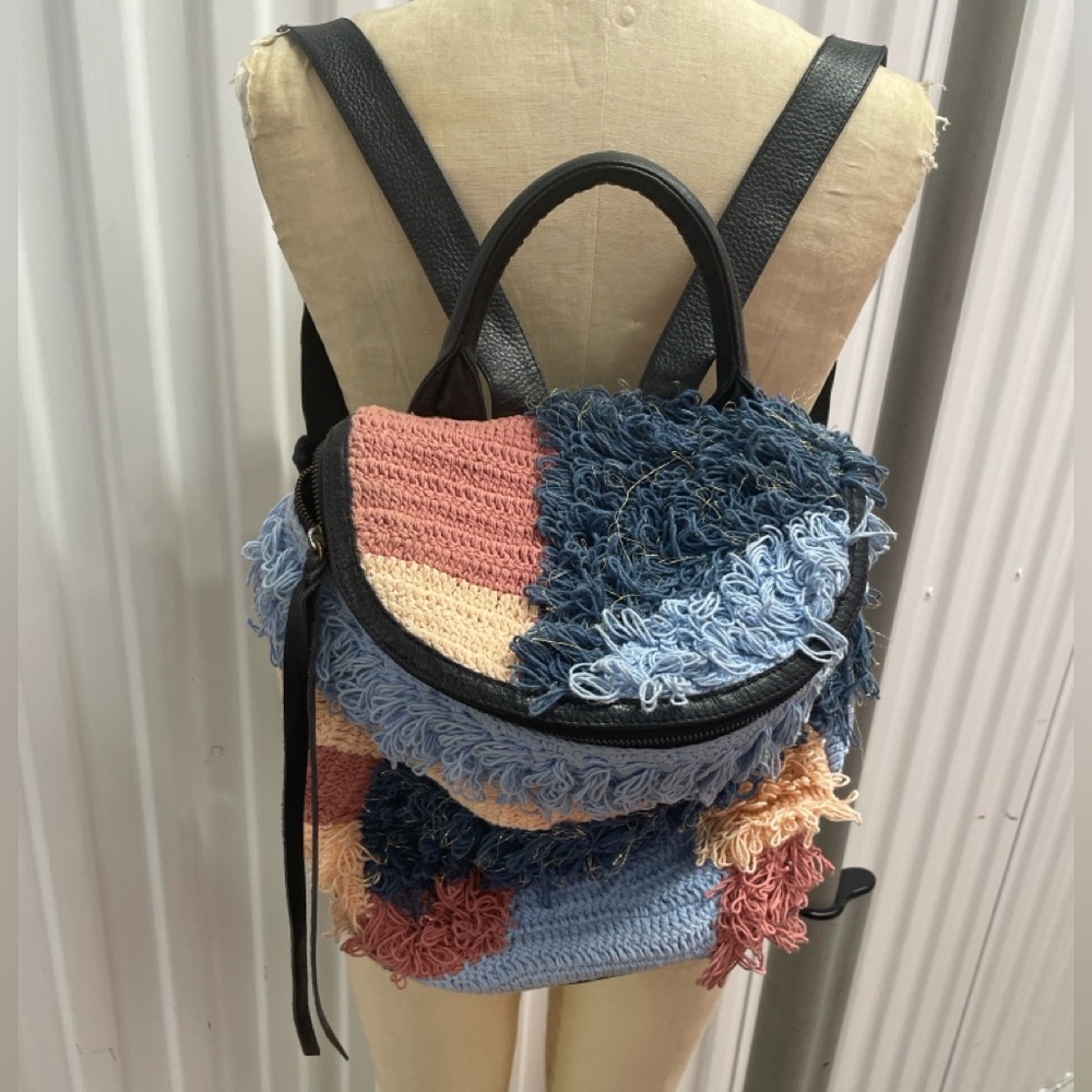 CLEOBELLA Multicolor Fringe Textured Backpack - Picture 15 of 15